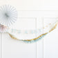 BABY BLUE/CREAM/GOLD CREPE FESTOON - glitterpaperscissors