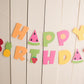 Happy Birthday Fruit Banner - glitterpaperscissors