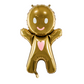 gingerbread man balloon - glitter paper scissors