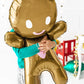 gingerbread man balloon - glitter paper scissors