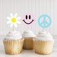 Smiley Face Cupcake Toppers