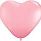 6ct Pink Heart Balloons