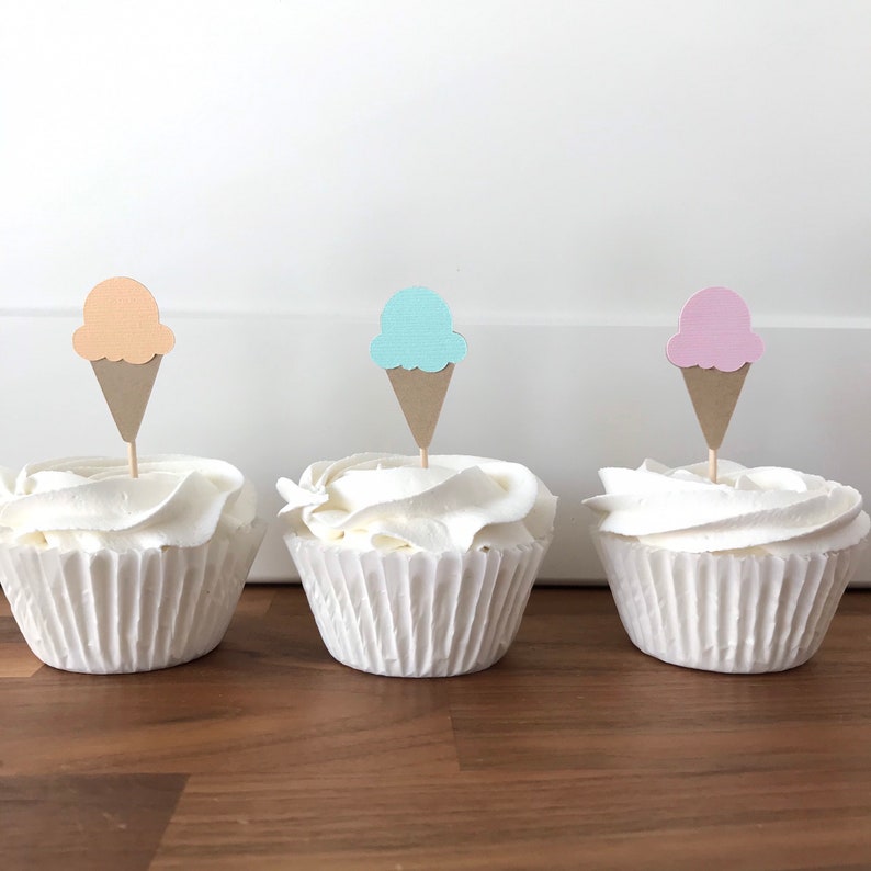 Ice Cream Cupcake Toppers