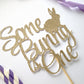 Some bunny is One Cake Topper - glitterpaperscissors