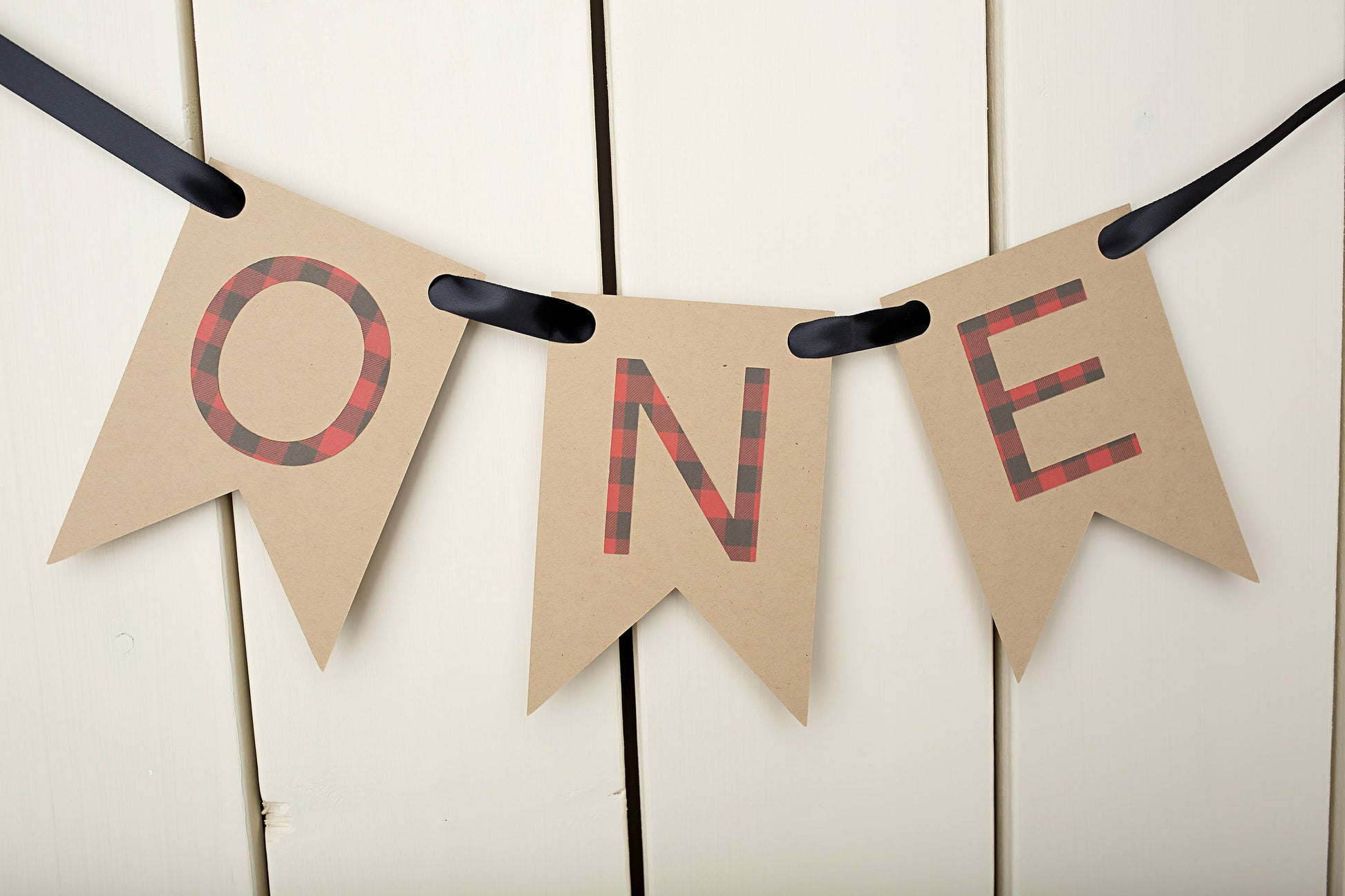 Lumberjack One Banner - glitterpaperscissors
