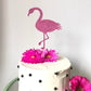 Flamingo Cake Topper - glitterpaperscissors