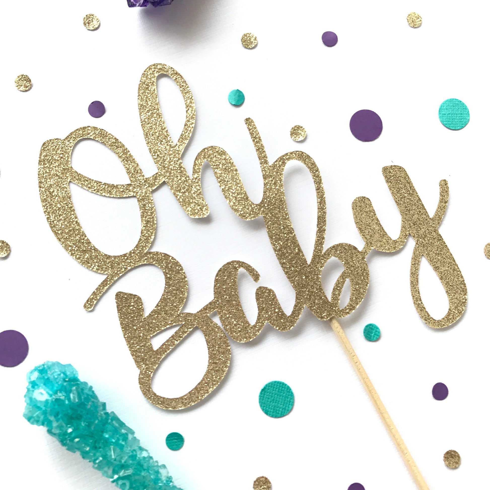 Oh Baby Cake Topper - glitterpaperscissors