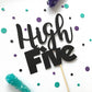 High Five  Cake Topper - glitterpaperscissors