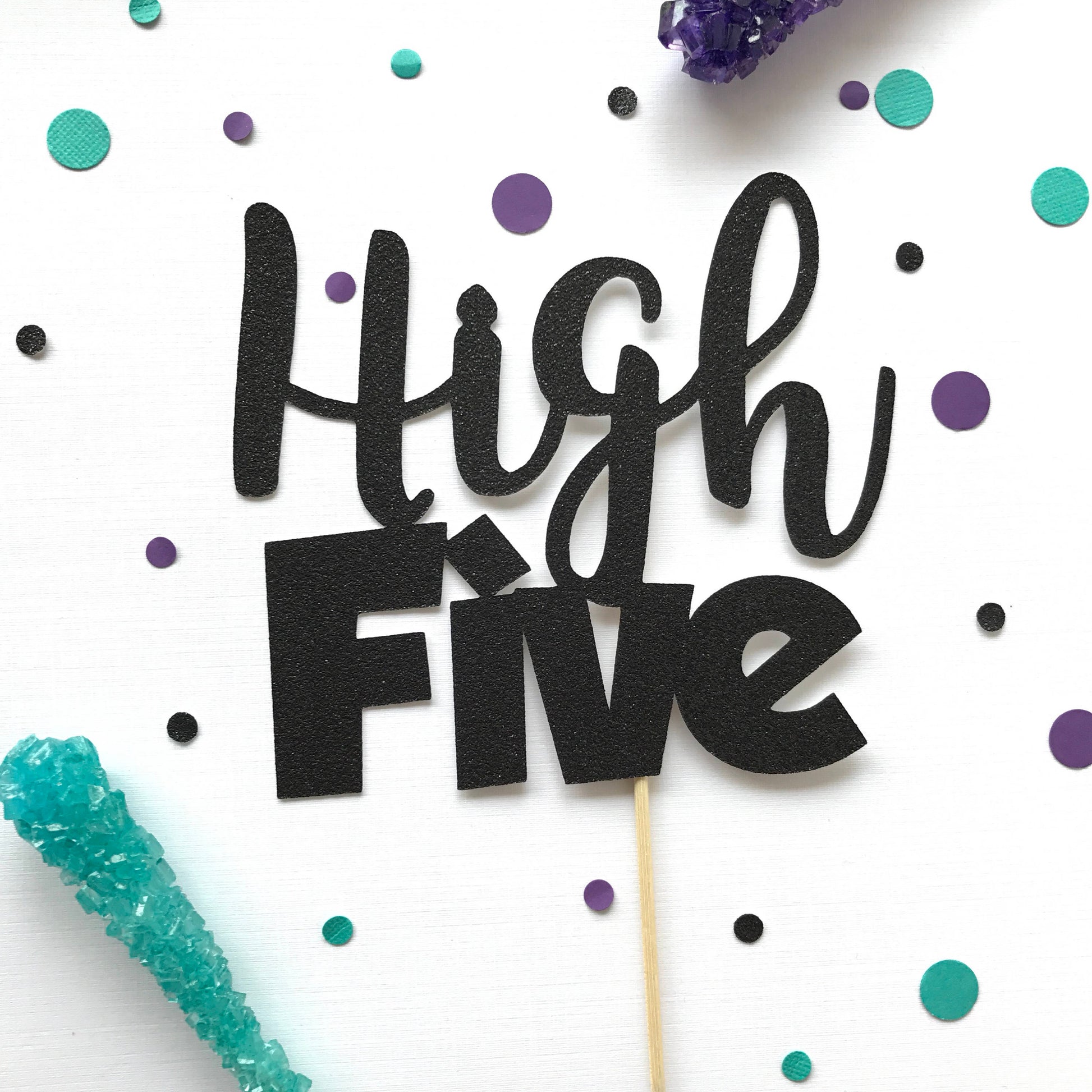 High Five  Cake Topper - glitterpaperscissors