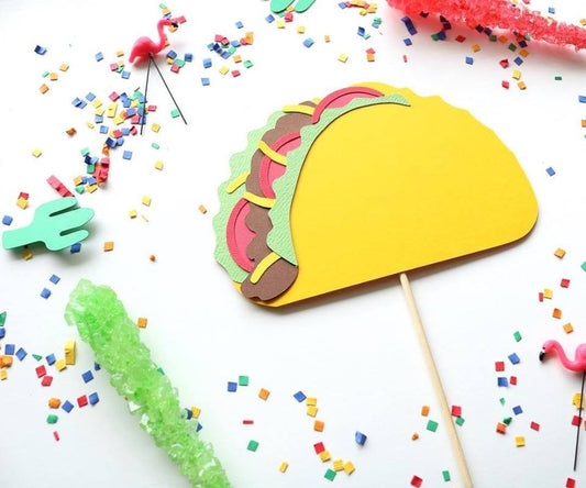 Taco Cake Topper - glitterpaperscissors