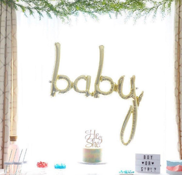 Baby Balloon (gold) - glitterpaperscissors
