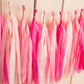 Pink Tassels - glitterpaperscissors