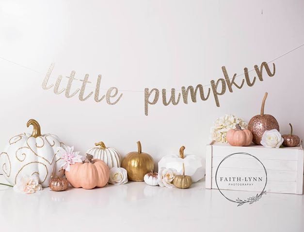 Little Pumpkin Banner - glitterpaperscissors