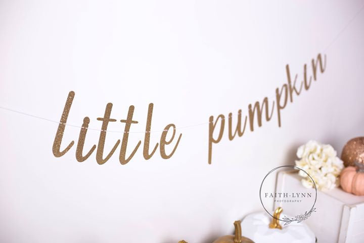 Little Pumpkin Banner - glitterpaperscissors