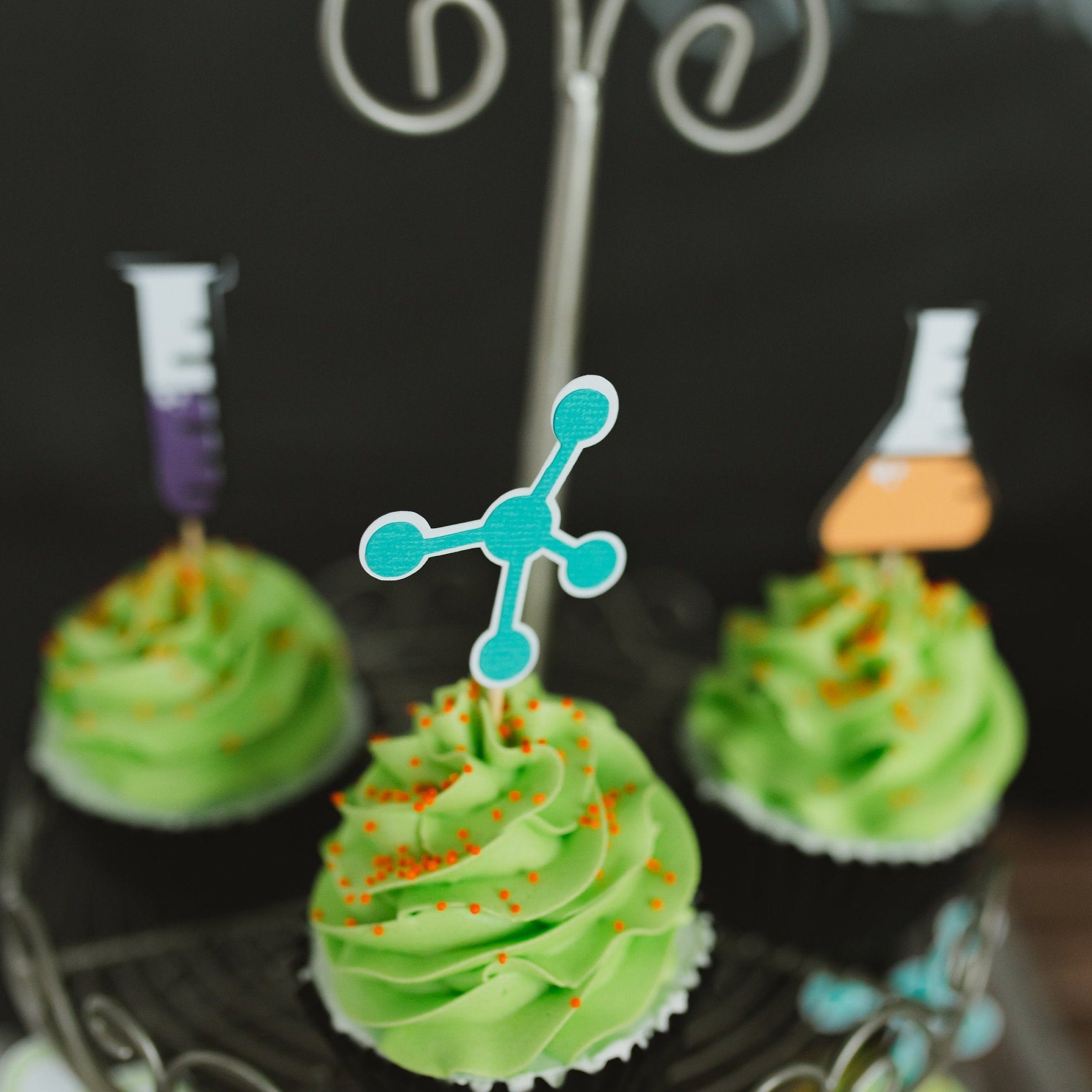 Science Cupcake Toppers – Glitter Paper Scissors
