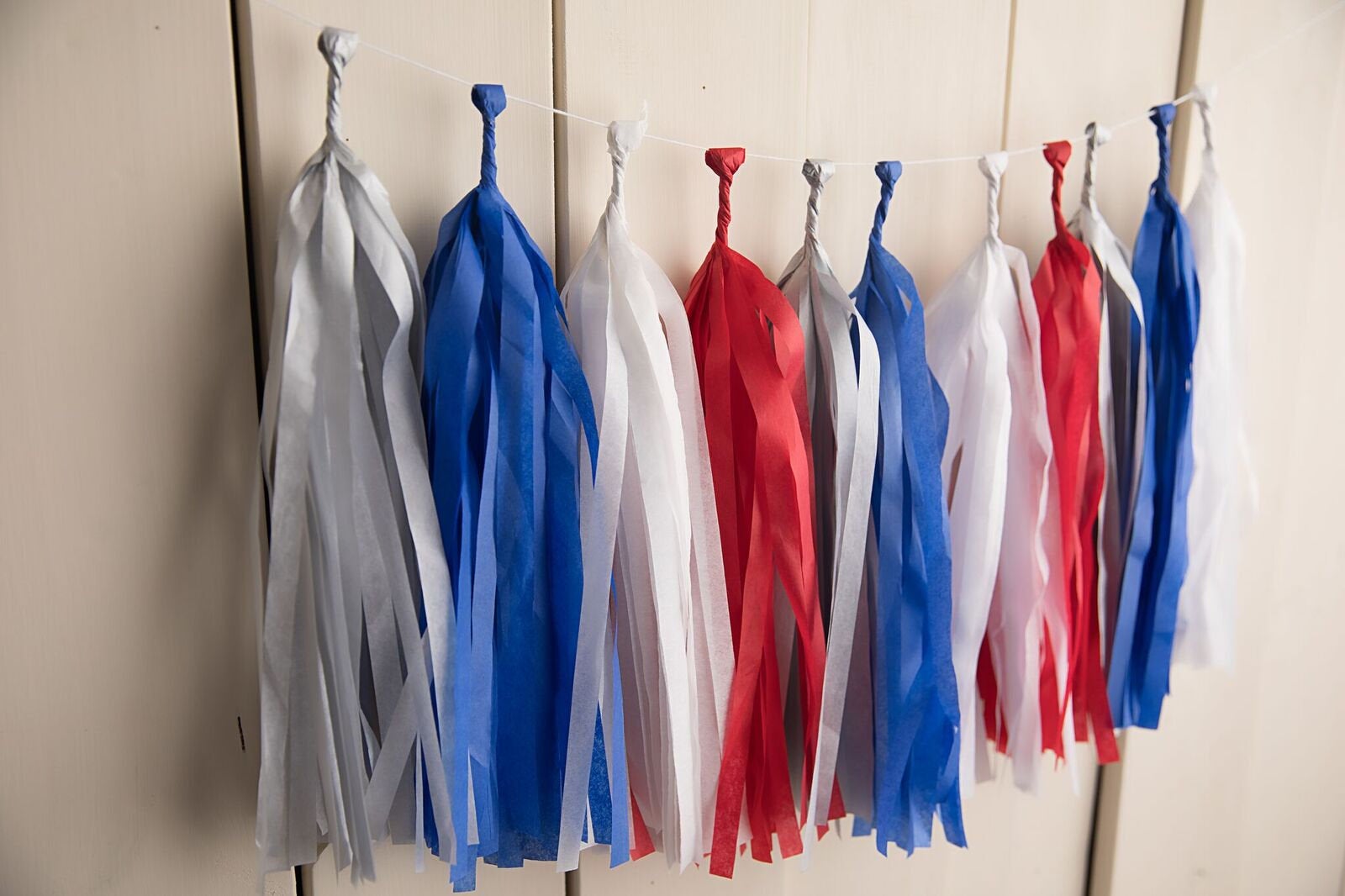 Red White & Blue Tassels - glitterpaperscissors