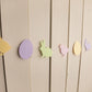 Easter Garland - Bunny Garland - Egg Garland-  Easter Decor - Spring Garland - Photography Prop - Party Decor - Easter Basket - glitterpaperscissors