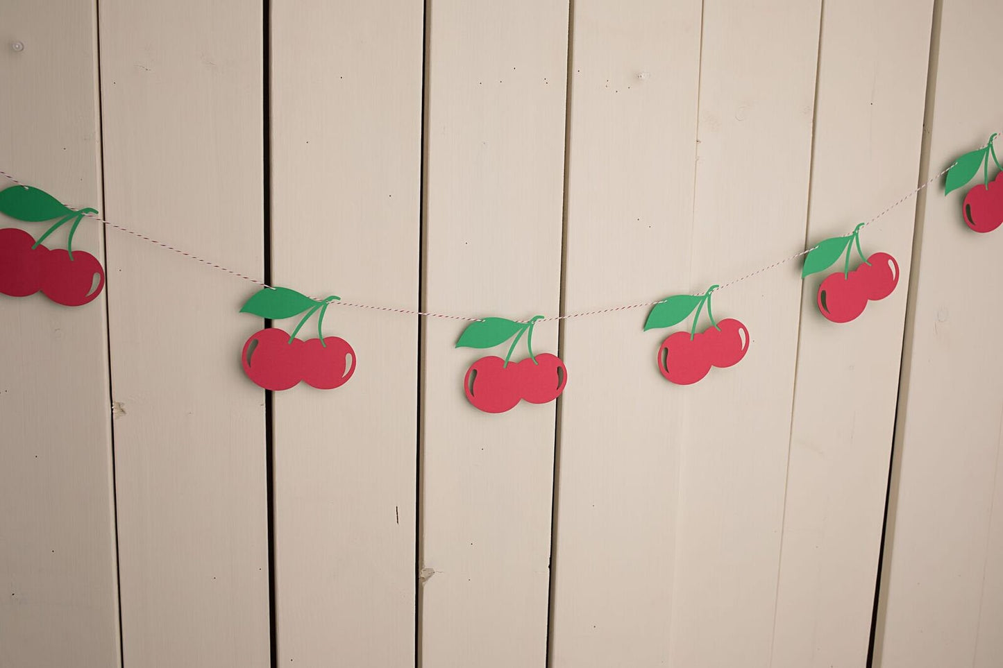 Cherry Paper Garland - glitterpaperscissors