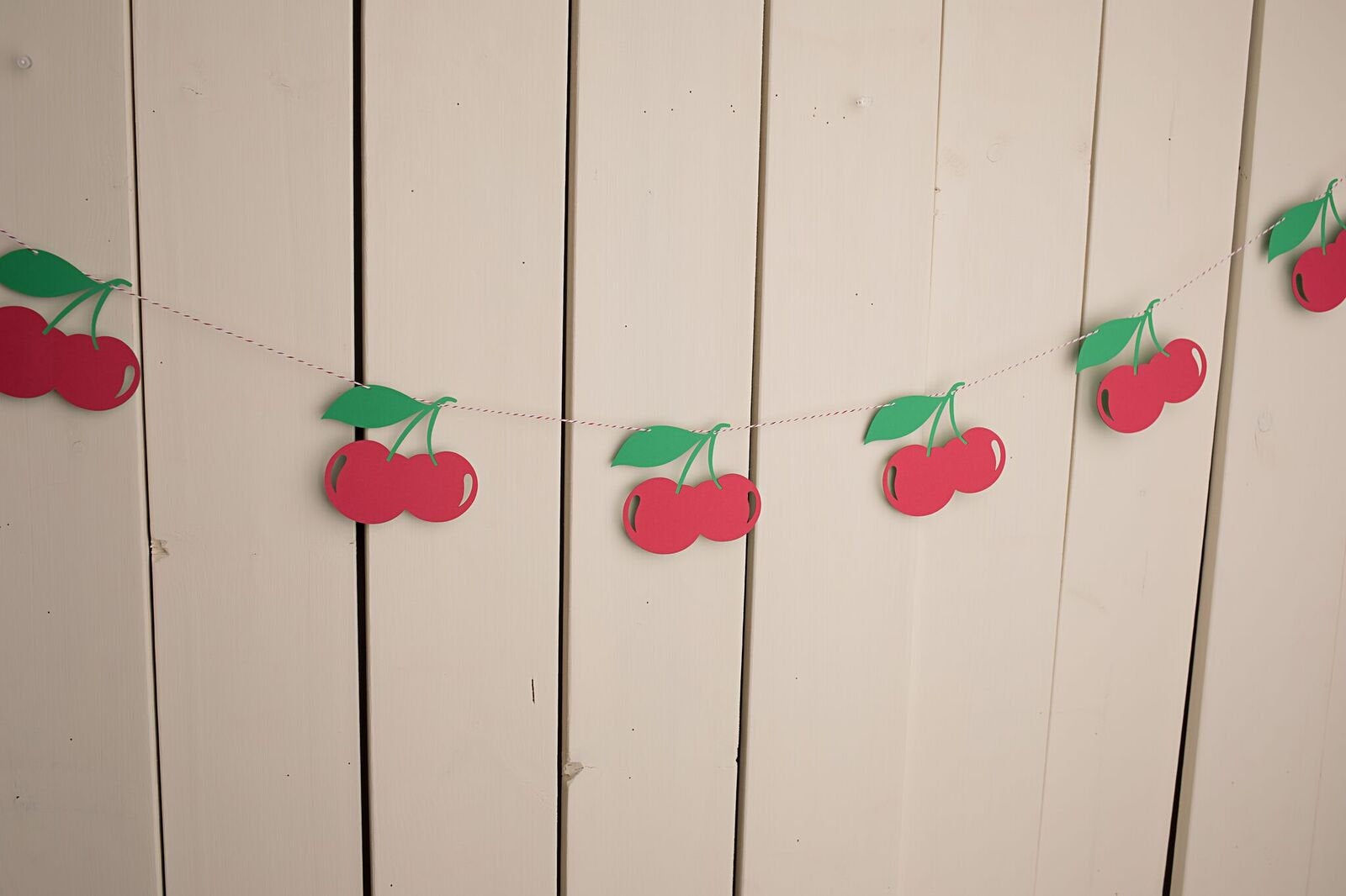 Cherry Paper Garland - glitterpaperscissors