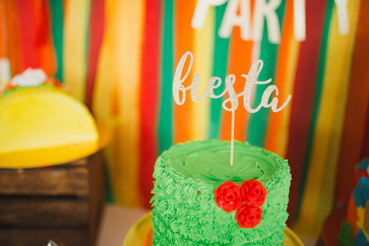 Fiesta Cake Topper - glitterpaperscissors