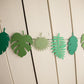 Tropical Leaf Garland - glitterpaperscissors