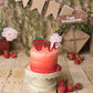 Strawberry One Cake Topper - glitterpaperscissors
