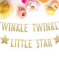 Twinkle Twinkle Little Star Glitter Banner - glitterpaperscissors