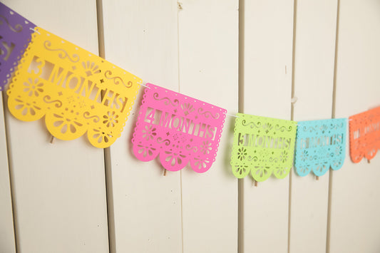 Papel Picado Monthly Banner - glitterpaperscissors