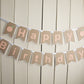 Peach Happy Birthday Banner - glitterpaperscissors