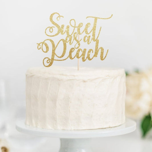 Sweet as a peach Cake Topper - glitterpaperscissors