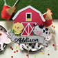 farm animal cake topper birthday