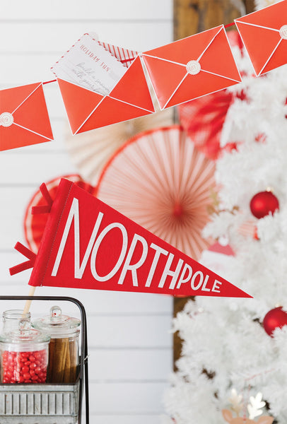 styled north pole pennant banner - my minds eye
