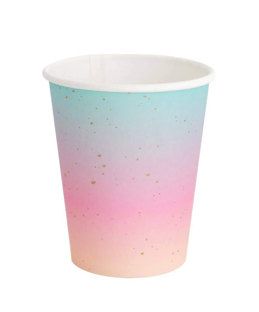 Pastel Rainbow Ombre Party Cup