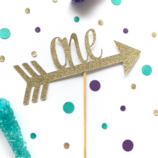 one arrow cake topper