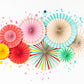 HIP HIP HOORAY PARTY FANS SET - glitterpaperscissors