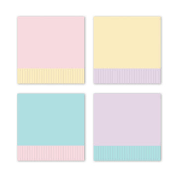 Pastel Fringed Cocktail Napkins