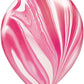 6ct Pink Marble Balloon