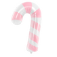 pink candy cane balloon - glitter paper scissors